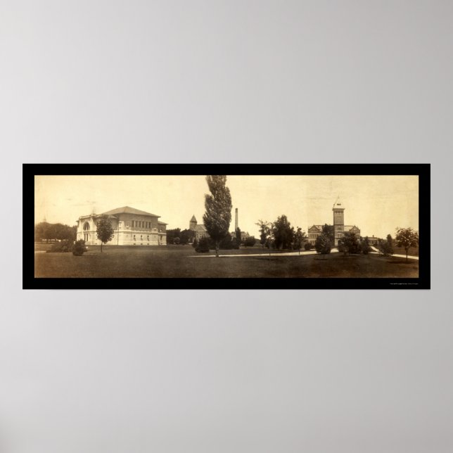Purdue Universiteten IN Photo 1904 Poster (Framsidan)