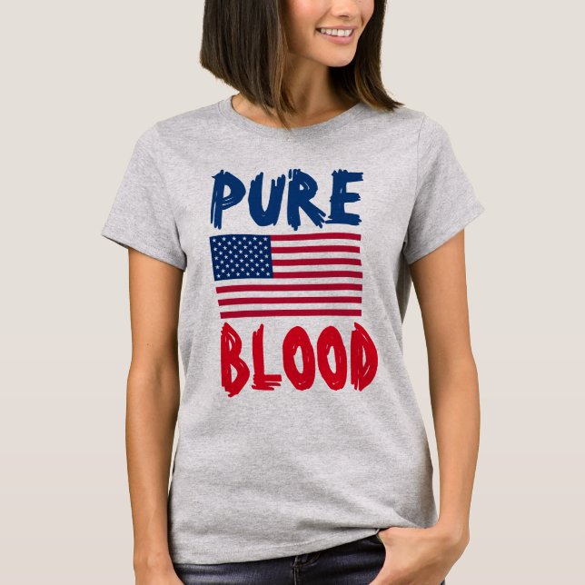 PURE BLOOD PATRIOT anti-jab patriot T-Shirts (Framsida)