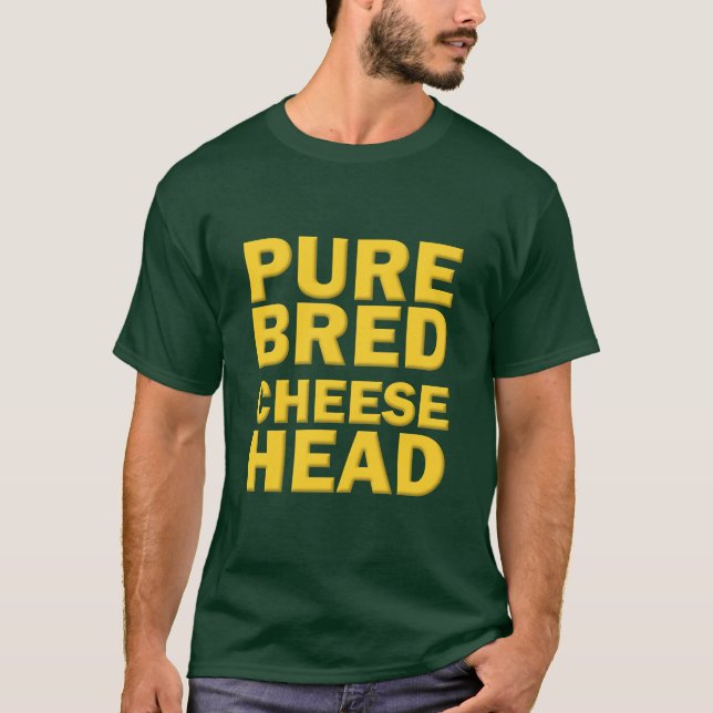 Pure Bred Cheesehead T-shirt (Framsida)