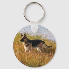 Pure Bred German Shepherd Photo on Nyckelring
