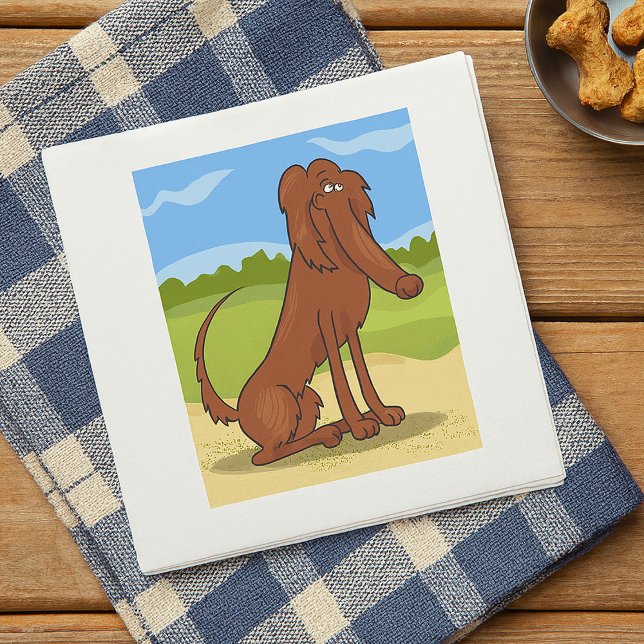 Pure Bred Irish Setter Dog Napkins Pappersservett (Skapare uppladdad)