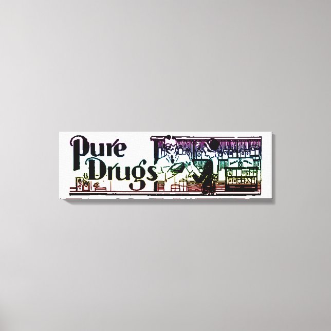 Pure Drug Pharmacy 2 Canvastryck (Framsida)