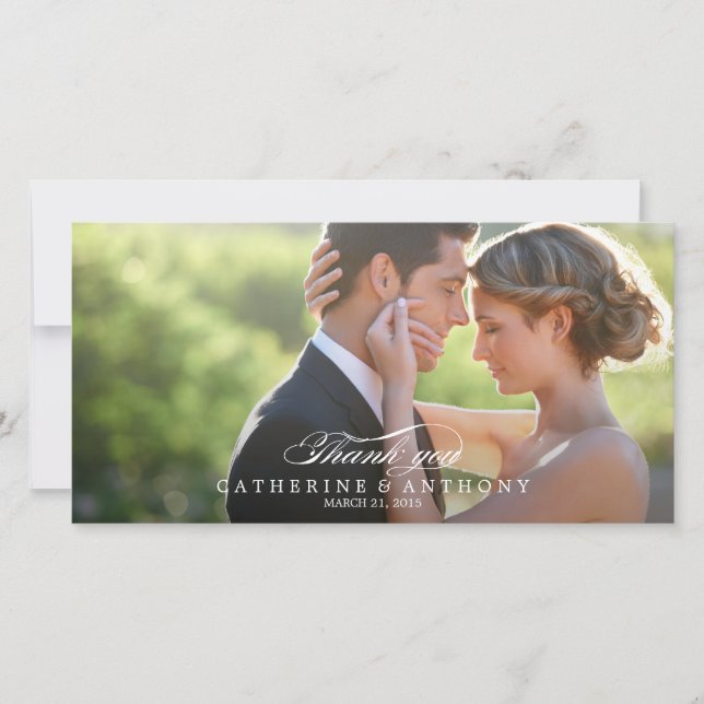 Pure Elegance Bröllop Tack - White (Framsida)