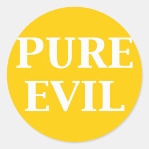 PURE EVIL-gåvor Runt Klistermärke