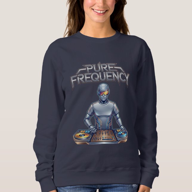 Pure Frequency – Electronic Music Art T Shirt (Framsida)