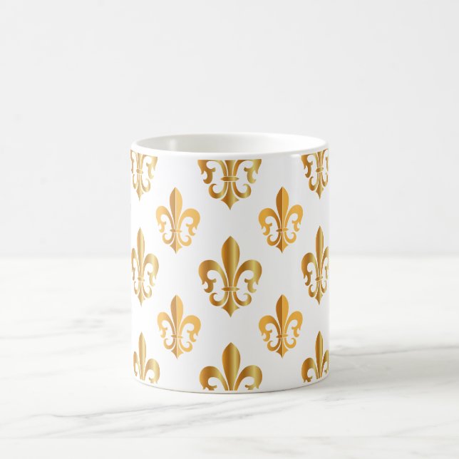 Pure Guld Fleur de Lis Kaffemugg (Center)
