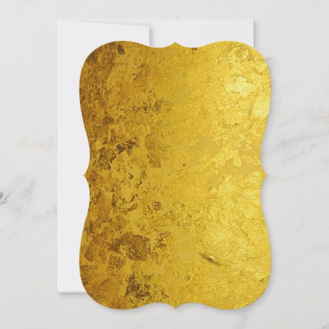 PURE GULD mönster/guld löv + din text (Framsida)