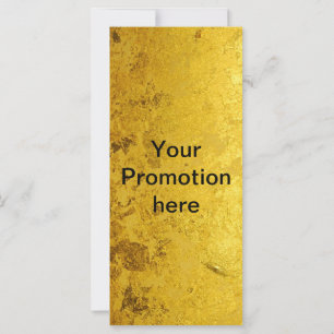 PURE GULD mönster/guld löv + din text