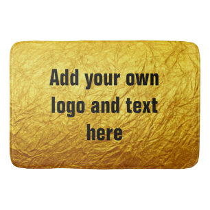 PURE GULD PAPPER Mönster + text / foto Badrumsmatta