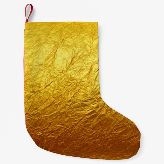 PURE GULD PAPPER Mönster + text / foto Liten Julstrumpa (Framsidan)