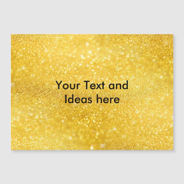 PURE GULD Sparkles Mönster + din text / dina idéer (Framsida)