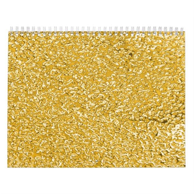 PURE GULD Splatter Mönster Anpassningsbar Prated C Kalender (Omslag)