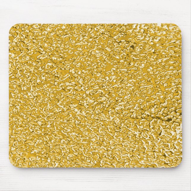 PURE GULD Splatter Mönster + din text Musmatta (Framsidan)