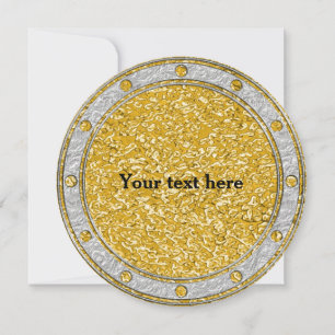PURE GULD Splatter Mönster/silver + din text