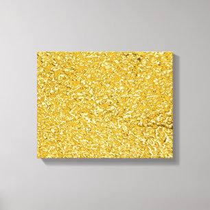 PURE GULD Splatter Mönster + text / foto Canvastryck