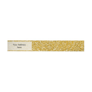 PURE GULD Splatter Mönster + text / foto Etikettband