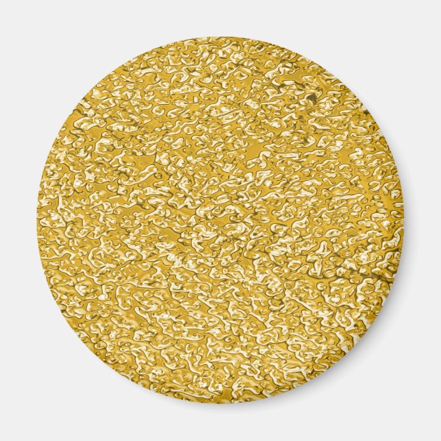 PURE GULD Splatter Mönster + text / foto Magnet (Framsidan)