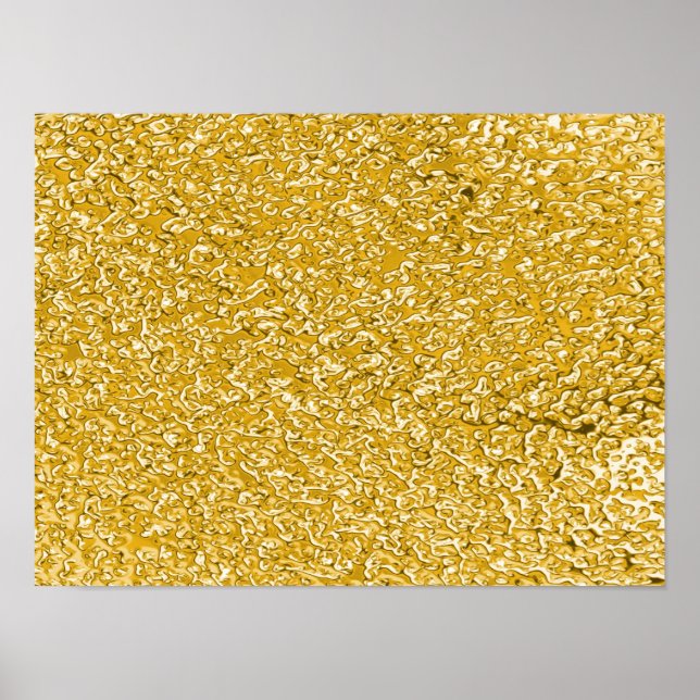 PURE GULD Splatter Mönster + text / foto Poster (Framsidan)