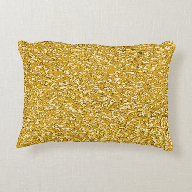 PURE GULD Splatter Mönster + text / foto Prydnadskudde (Baksidan)