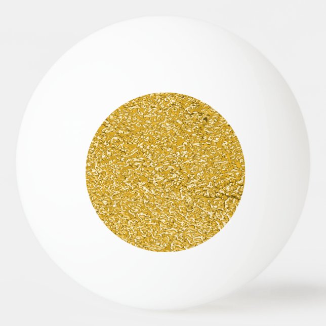 PURE GULD Splatter Sparkles + bilden eller tecknet Pingisboll (Baksidan)
