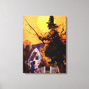 "PURE IMAGINATION" VINTAGE LEAFY WITCH CANVASTRYCK