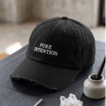 Pure Intention Distressed Dad Keps | Minimalistisk