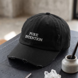 Pure Intention Distressed Dad Keps | Minimalistisk