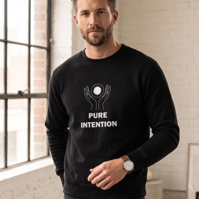 Pure Intention Minimalistisk Tröja Lång Ärmad Tröja (Skapare uppladdad)