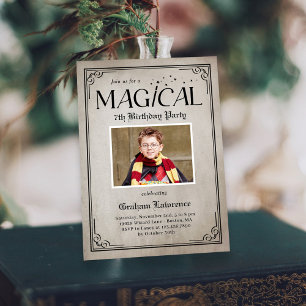 Pure Magic Birthday Halloween fest-inbjudan Kort
