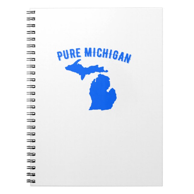Pure Michigan Vacation Vatten Sjö Roligt Gift Idea Anteckningsbok (Framsidan)