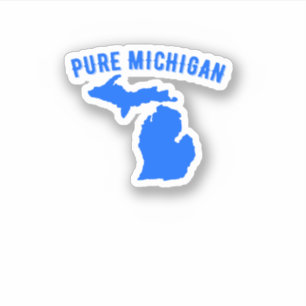 Pure Michigan Vacation Vatten Sjö Roligt Gift Idea Klistermärken