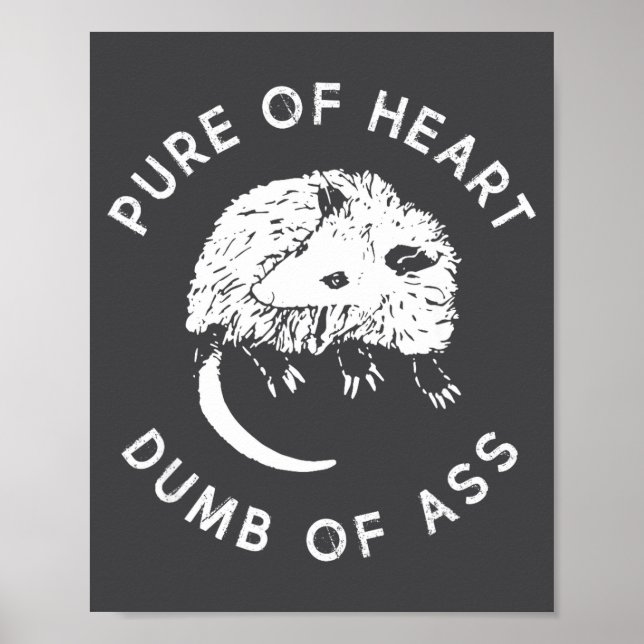 Pure Of Heart Dumb Of Funny Sayings Fantasy  Poster (Framsidan)