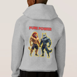 Pure Power – Strong Animal Muscle Cartoon Design T Shirt