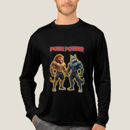 Pure Power – Strong Animal Muscle Cartoon Design T Shirt