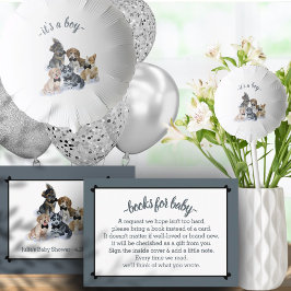 Pure Puppy | Elegant Baby Shower Bokar för Baby Tilläggskort