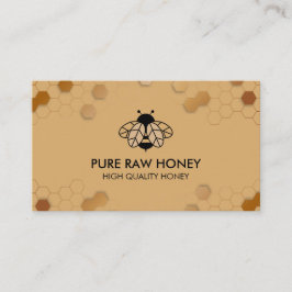 Pure Raw Honungsbee Keeper Honeycomb Apiary Visitkort