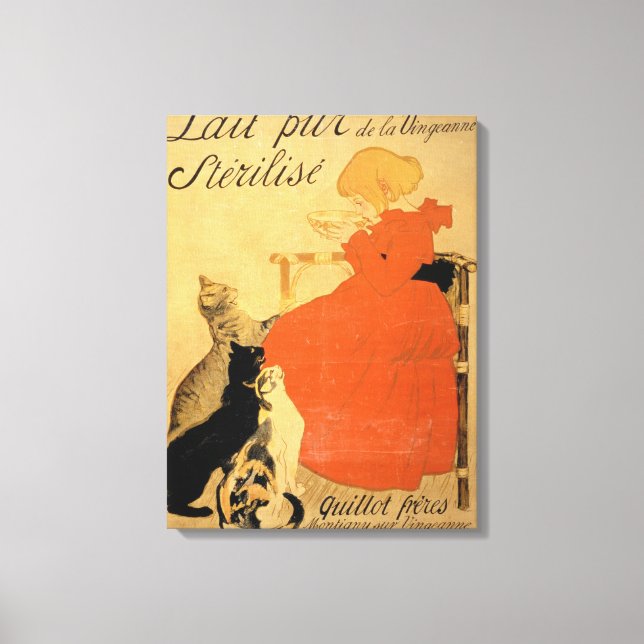 "Pure Sterilized Mjölk from La Vingeanne", 1894 (c Canvastryck (Framsida)