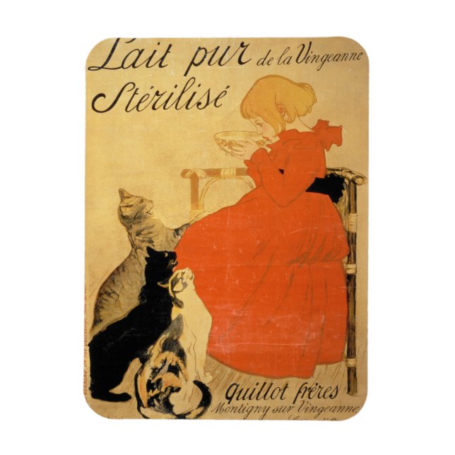 "Pure Sterilized Mjölk from La Vingeanne", 1894 (c Magnet (Vertikal)