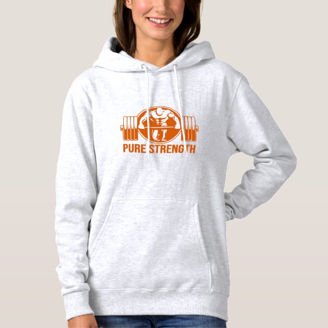Pure Strength Logo Powerlifting - Édition Dorée Vê T Shirt (Framsida)