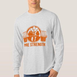 Pure Strength Powerlifting Logo – Gold Edition Gym T Shirt