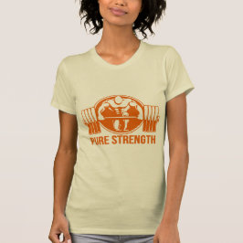 Pure Strength Powerlifting Logo – Gold Edition Gym T Shirt