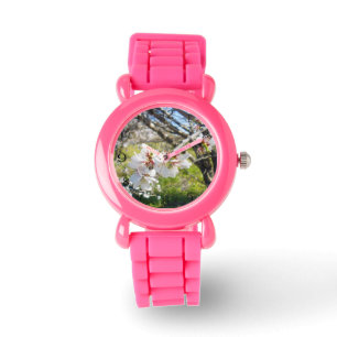 Pure Vår: Vita Blommar vid Träd Armbandsur