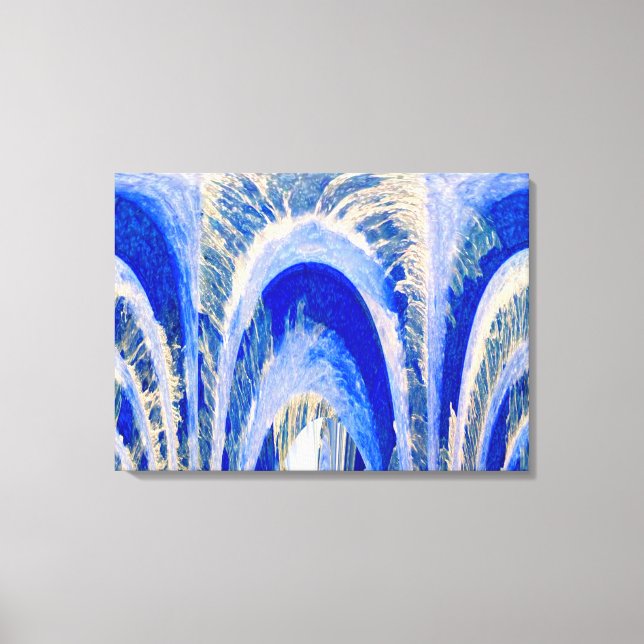 Pure vatten springa djupa konst canvastryck (Framsida)