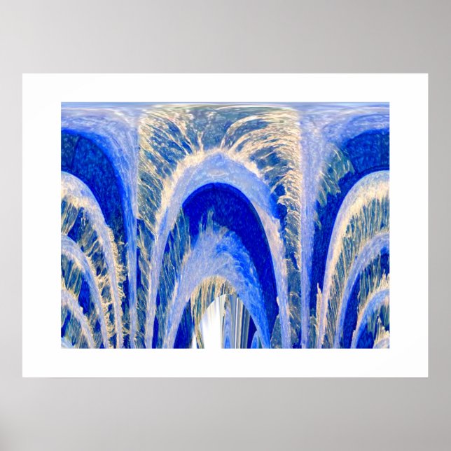 Pure vatten springa djupa konst poster (Framsidan)