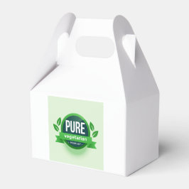 Pure Vegetarian Grönt Löv Label Favbox Presentaskar