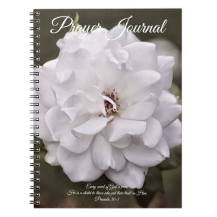 Pure Vit ros Prayer Journal Anteckningsbok