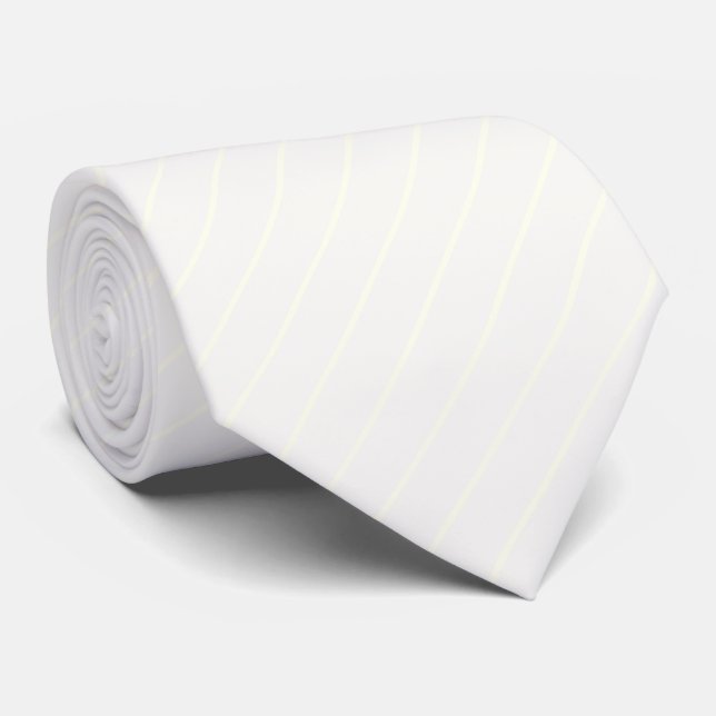 Pure White med Ivory White Streck Slips (Rullad)