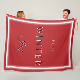 Pure Winter Joy Fleece Blanket