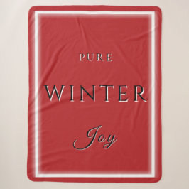 Pure Winter Joy Sherpa Blanket