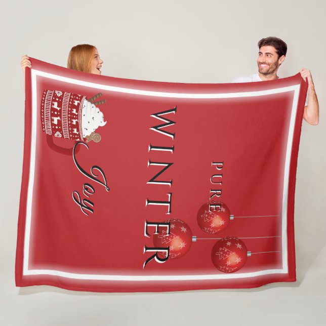 Pure Winter Joy w/ Cocoa & julprydnad Fleecefilt (På plats)